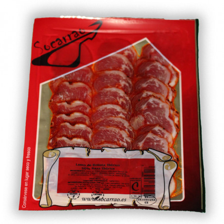 Packet of Cured Acorn Pork Loin 50% Iberian Breed (80 g)